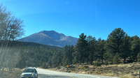 Mountain with caldera from route 285