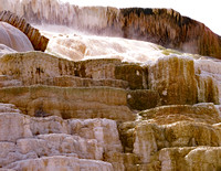 Mammoth Hot Springs terraces layers