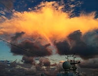 Rainbow over Volendam