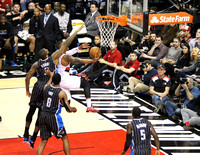 Damian Lillard attacking basket