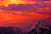 Storm clouds over Half Dome