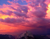 Yosemite clouds over Half Dome2