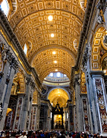 St. Peters Basilica spacious interior