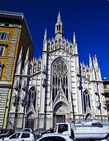 Cathedral from bus window