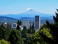 Mt. Hood and Portland skyline