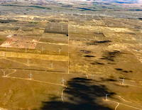 Eastern Colorado windmill farm from air