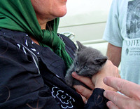 Sherri holds Zam Zam, Iran
