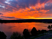 Susquehanna River sunset from Harrisburg