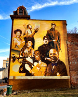 African-American mural (the building has since been torn down, unfortunately)