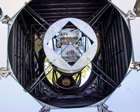 Looking down barrel of SDSS telescope