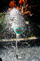 Ball in water fountain