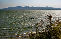 Boat and Chiltepe Peninsula