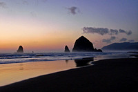 Monoliths at dusk