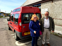 Anne and guide David Greenhalgh, Isle of Mull, Scotland