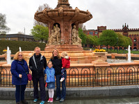 Anne and Chalmers at fountain