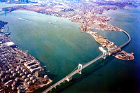 Throgs Neck Bridge from air