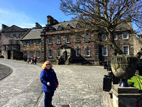 Anne in Edinburgh castle interior