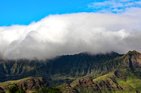Cloud over mountain