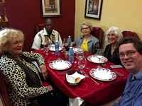 Donna Clem Ann Joan Bob at dinner, Cienfuegos, Cuba
