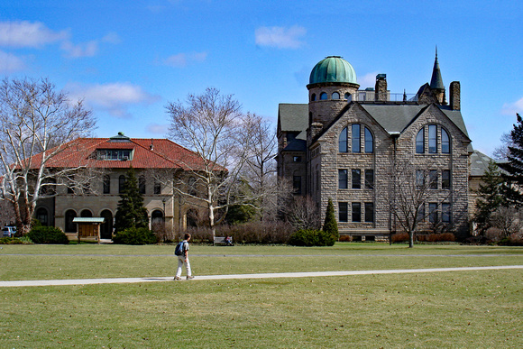 Peters Hall on right