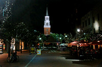 Downtown Burlington at night