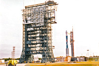 MPL Delta 2 rocket on launch pad