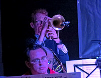 Barry Long on trumpet