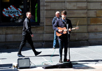 Street musician, Glasgow, Scotland