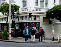 Andy and Adam at corner of Haight-Ashbury