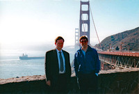 Jaakko Mantyjarvi and Bob at the Golden Gate Bridge, 2001