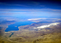 Pyramid Lake from air