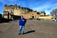 Bob and Edinburgh Castle, Scotland